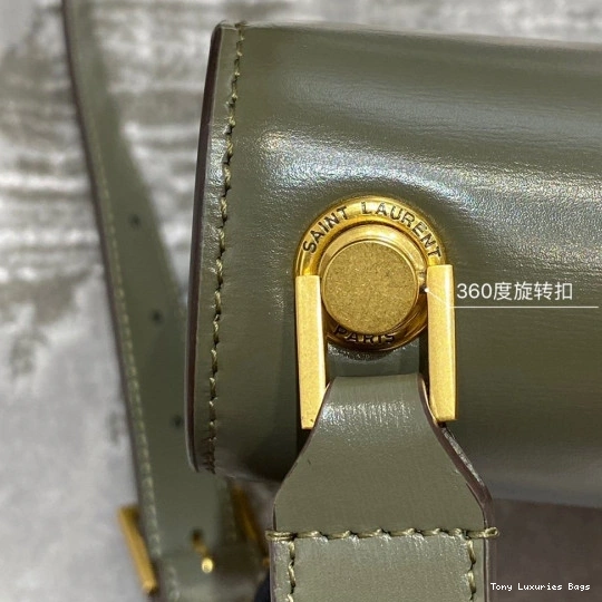 Tony Luxuries SMOOTH SATCHEL IN YSL LOULOU CARRE LEATHER 0712
